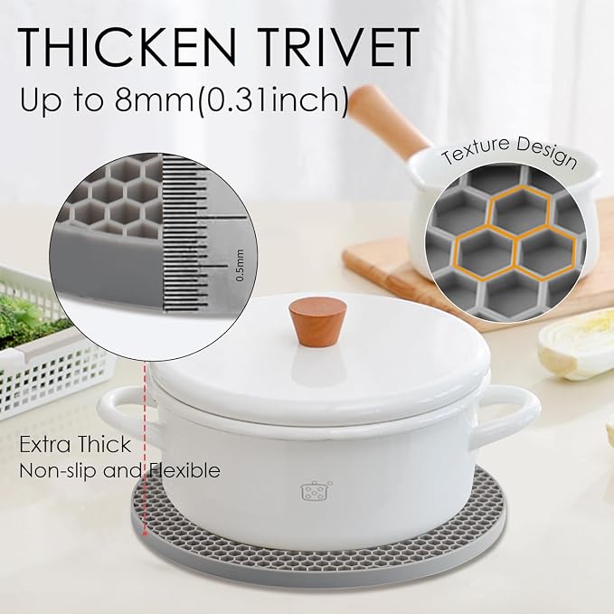 Silicone Trivet Mats, Silicone Pot Holders - Image 2