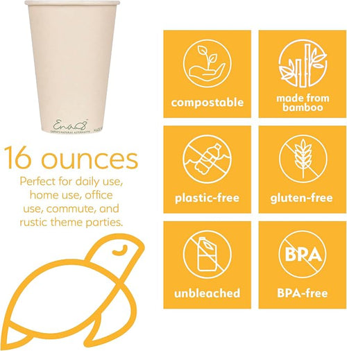 100% Compostable Disposable Coffee Cups - Image 2
