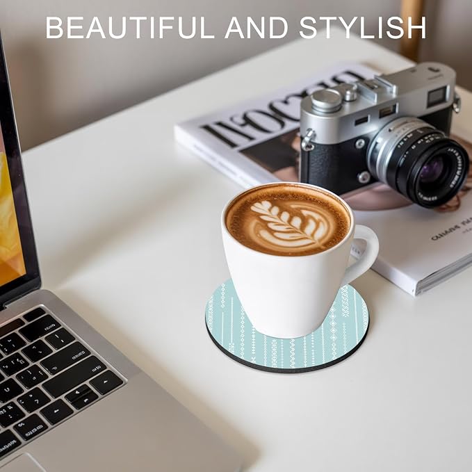 Modern Minimalist Coasters Set of 2 Absorbent Coasters - Image 8