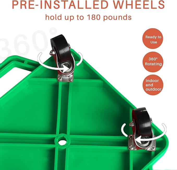 2 Plastic Scooter Boards with Handles for Kids Sitting and Sports Training, with 1 Ring, 2 Ropes and 4 Beanbags, Indoor and Outdoor Play