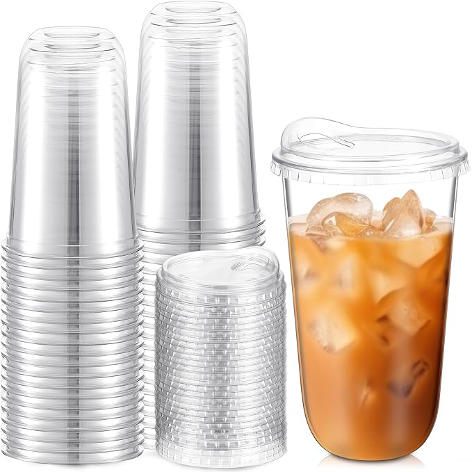 Baderke Clear Plastic Cups by Baderke