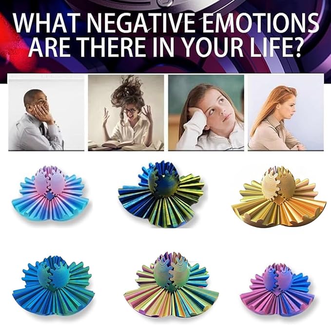 Gear Ball, 4.2in 3D Printed Gear Ball Spin Ball Cube Fidget Toys, Gear Sphere, Gear Balls Fidget Toy, Stress Ball, GearSphere Desk Toy, Fidget Balls, Gear Toy for Anxiety Relaxing (Laser Rose Gold)