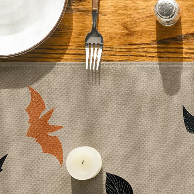 Artoid Mode 210 GSM Halloween Table Runner 13x48 Inch Home Party Decor | Leaves - Image 7