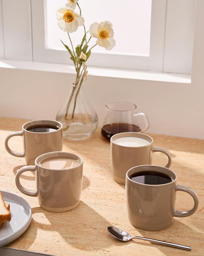 famiware Coffee Mugs for 8, 13 oz Mug Set, Dringking Cup - Image 6