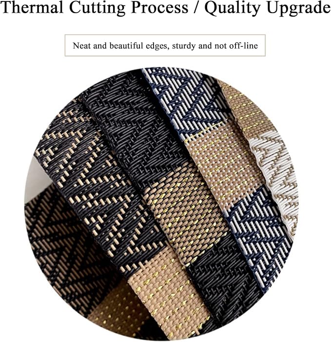 PIGCHCY Luxurious Placemats Set of 4, Non-Slip Placemats Easy to Wipe Clean - Image 3