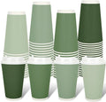 Whaline 100 Pcs Sage Green Disposable Coffee Cups by Whaline