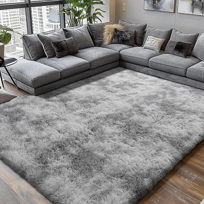Shag Area Rugs for Bedroom Living Room, 4X6 Ultra Soft Fluffy Area Rugs for Dorm by Boshengya