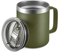 12 oz Insulated Travel Coffee Mug by ALOUFEA