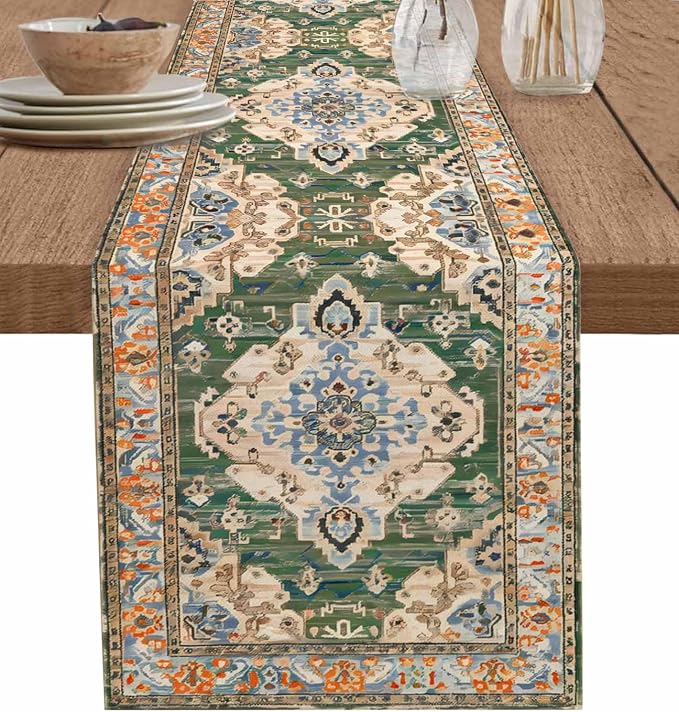 Boho Table Runners 60 Inches Long, Vintage Western Kitchen Dining Tables by Unknown