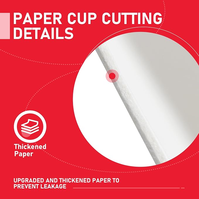 16 oz 50 Pack Coffee Cups with Lids and Sleeves, Hot Paper Coffee Cups with Lids - Image 9