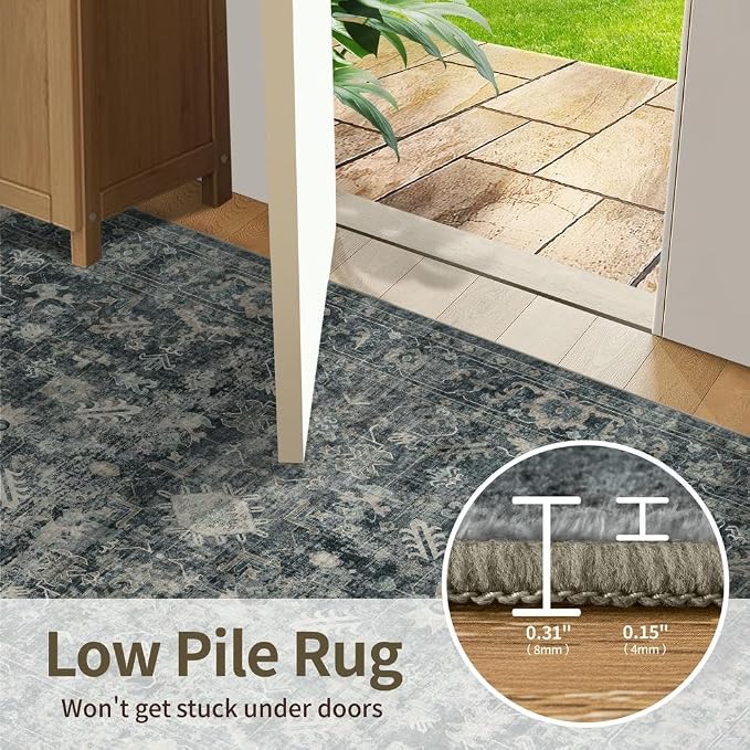 Rugxara 8x10 Area Rugs for Living Room Bedroom, Large Washable Rug, Non Slip & - Image 8