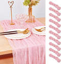 Pink Cheesecloth Table Runner Cheese Cloth Wedding Birthday Party Decor | 10Ft by Joanlody