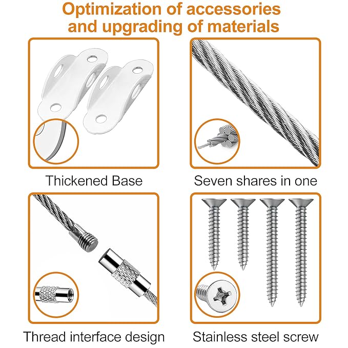 Furniture Anchors (12 Pack) for Baby Proofing, Anti Tip Furniture Anchor Securing 420lbs Tension Earthquake Resistant Metal Furniture Wall Anchor Prevent Baby Pet from Falling Furniture