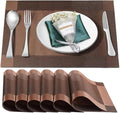 Placemats Set of 6, Vinyl PVC Heat Resistant Washable Placemats Set, Non Slip by BxzanDya-LifeSmartMaker
