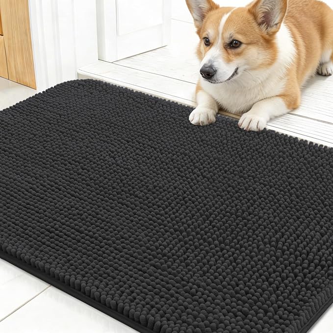 OLANLY Dog Door Mat for Muddy Paws 30x17, Absorbs Moisture and Dirt, Absorbent by OLANLY
