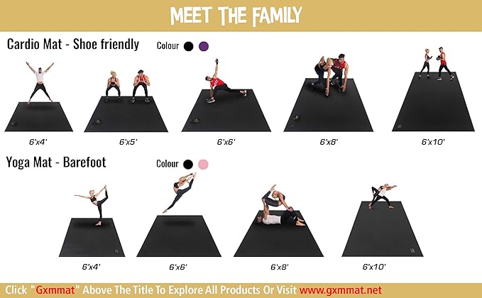 GXMMAT Extra Large Exercise Mat 16'x6'/12'x6'/10'x6'/8'x6', Extra Wide Workout - Image 6