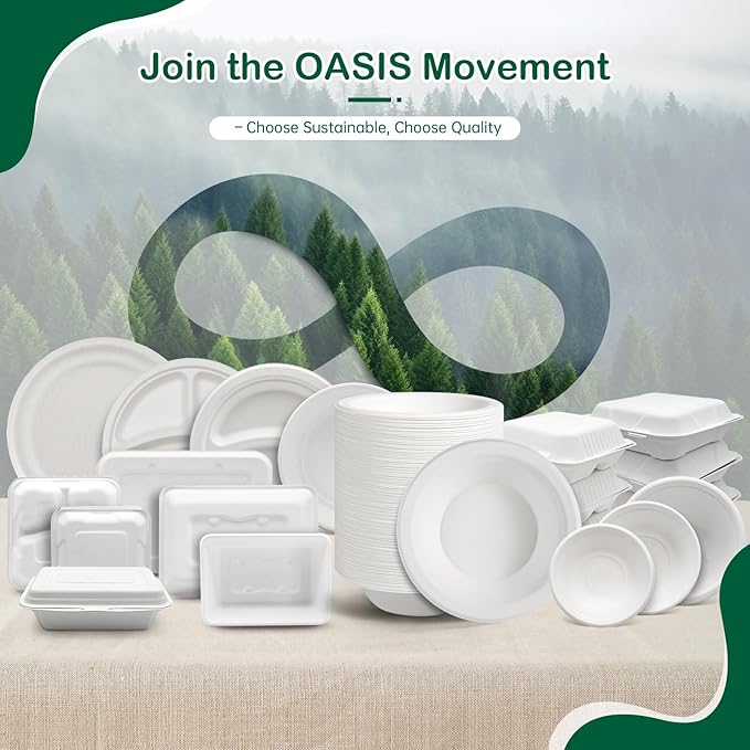 12 oz 128-Pack Compostable Soup Bowls, Disposable Paper Bowls - Image 7
