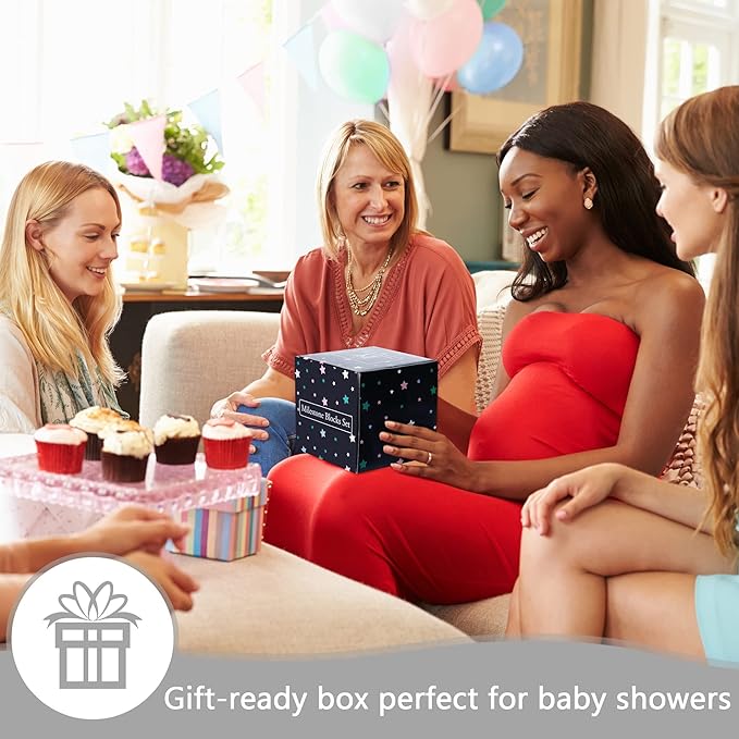 Gray Monthly Milestone Blocks with Bag. Baby Age Blocks for Girl or Boy Baby Photo Props. Month Baby Milestone Blocks with Grammatically Correct Month and Year