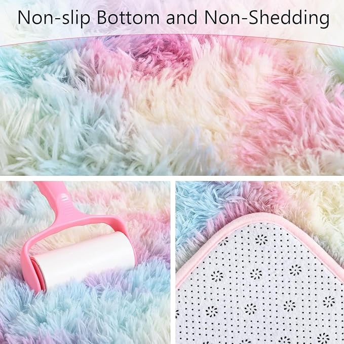 AROGAN 8x10 Feet Soft Rainbow Area Rugs - Image 4