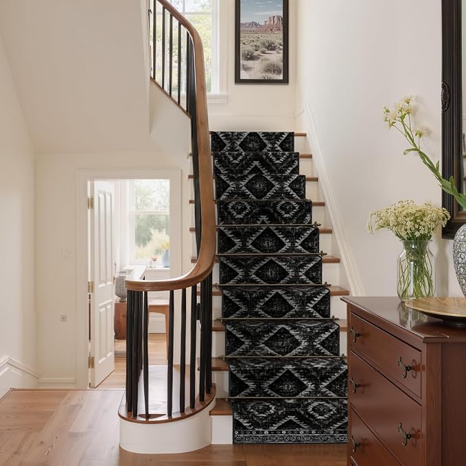 BESTSWEETIE Area Rug 2x10 Rug Machine Washable Non-Slip Low Pile Print Pattern - Image 7