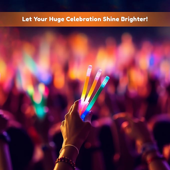 Glow Fever Glow in The Dark Sticks - 100 ct 6" Glow Sticks Bulk Party Pack with End Caps & Lanyards - Glow Party Favors for Concert, Festival, & Wedding - Neon Light Sticks, Blue