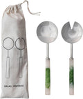 Creative Co-Op 2-Piece Stainless Steel Salad Servers by Unknown