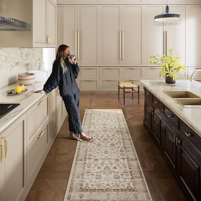 Washable Runners for Hallways Kitchen Rug: 2'x6' Kitchen Runner Stain Resistant - Image 6