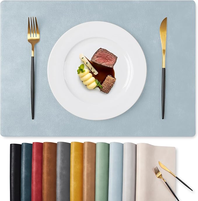 MOSAYT Vinyl Placemats Set of 4-12 X 17 Inch by MOSAYT