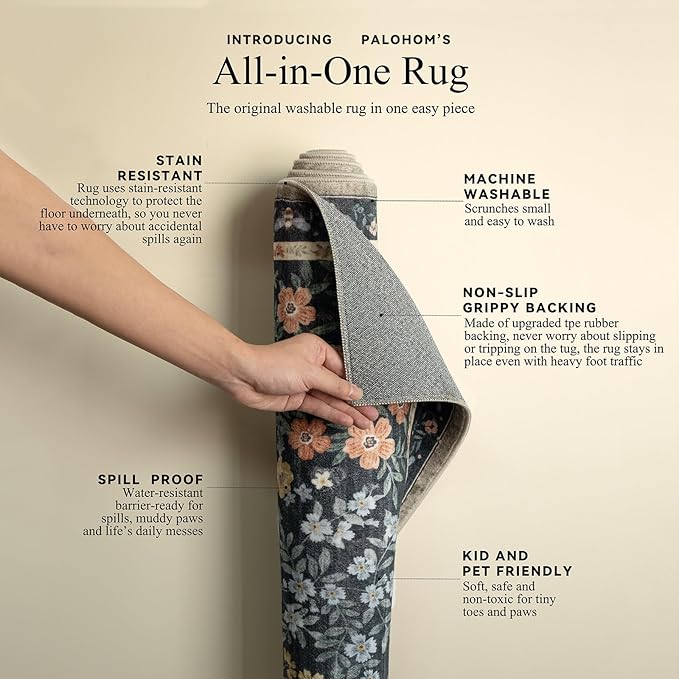 Machine Washable Rug Runners for Hallways: 2'6"x8' Kitchen Rugs Stain Resistant - Image 3