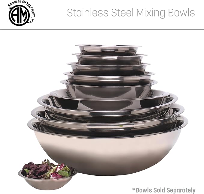 American METALCRAFT, Inc. American Metalcraft SSB500 Stainless Steel Mixing Bowl - Image 6