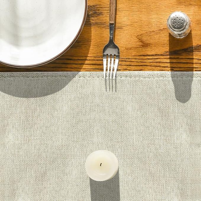 Artoid Mode Beige Table Runner, Seasonal Summer Fall Washable Kitchen Dining - Image 8