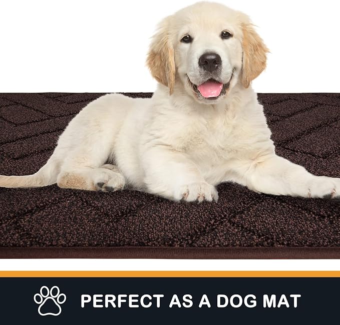 PURRUGS Dirt Trapping Door Mat 34" x 59", Non-Slip Machine Washable Entry Rug - Image 6
