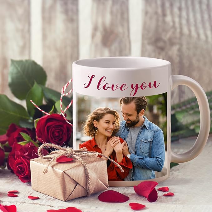 Custom Coffee Mug, Personalized Photo Text and Logo Ceramic Cup, Personalized Gifts for Dad Mom Girlfriend, Best Friend, Christmas Gifts, Party Favors Mug 11oz White Bulk Wholesale