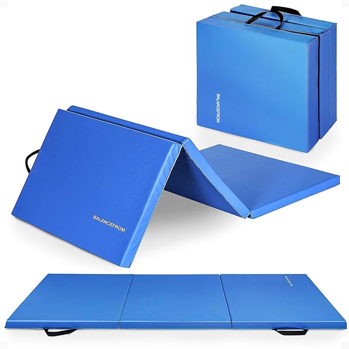 BalanceFrom 6x2 Feet 3-Panel Folding Gymnastics Mat – 2-Inch Thick Pad by BFFITNESS