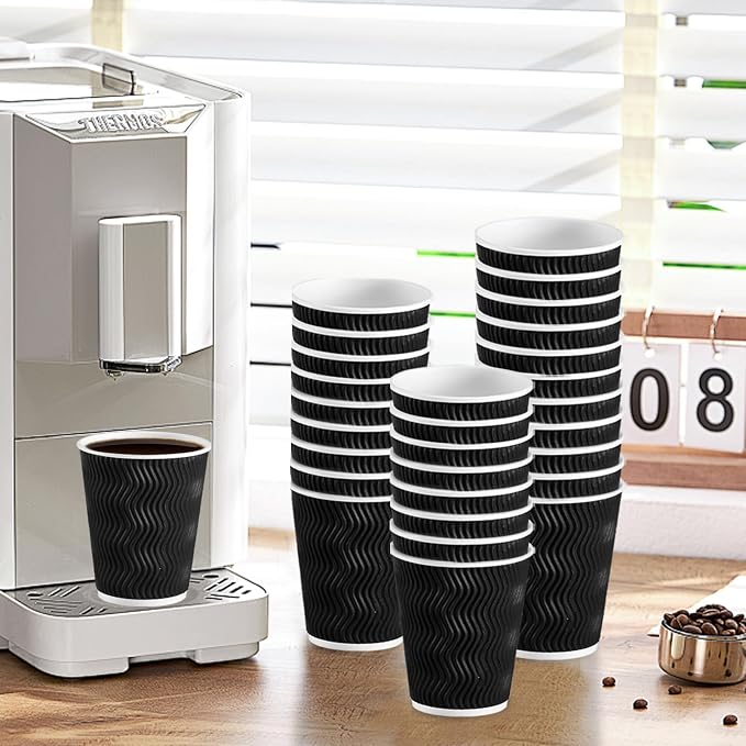 Lamosi 500 Pack Coffee Cups 12 oz, Disposable Paper Coffee Cups No Lids | - Image 7