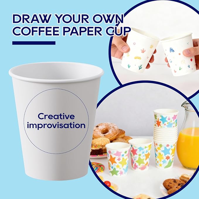 LITOPAK 400 Pack 8 oz Disposable Paper Coffee Cups, and Events - Image 6