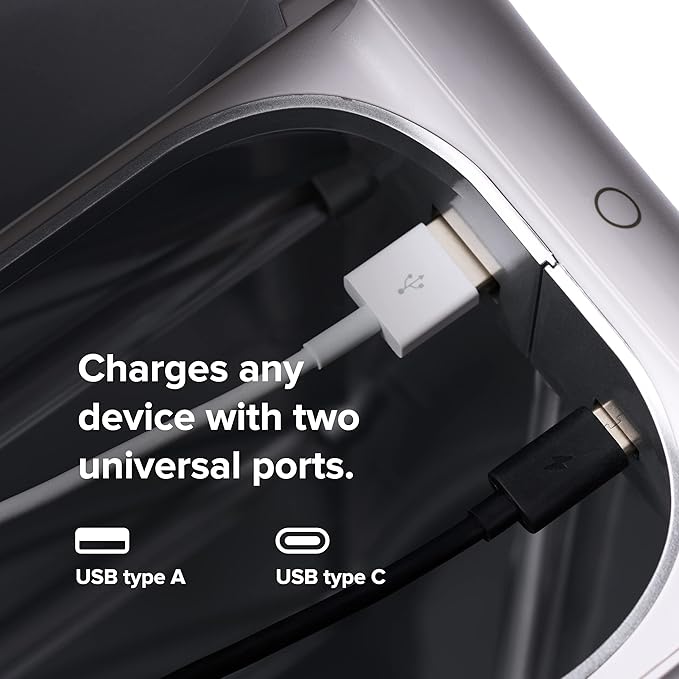 PhoneSoap XL (HomeSoap) UV Llight Sanitizer | 360° UV Sanitizing Box & Charger | Large Capacity | Sanitizes Tablets, Baby Bottles, Remotes, Toys & More (White)