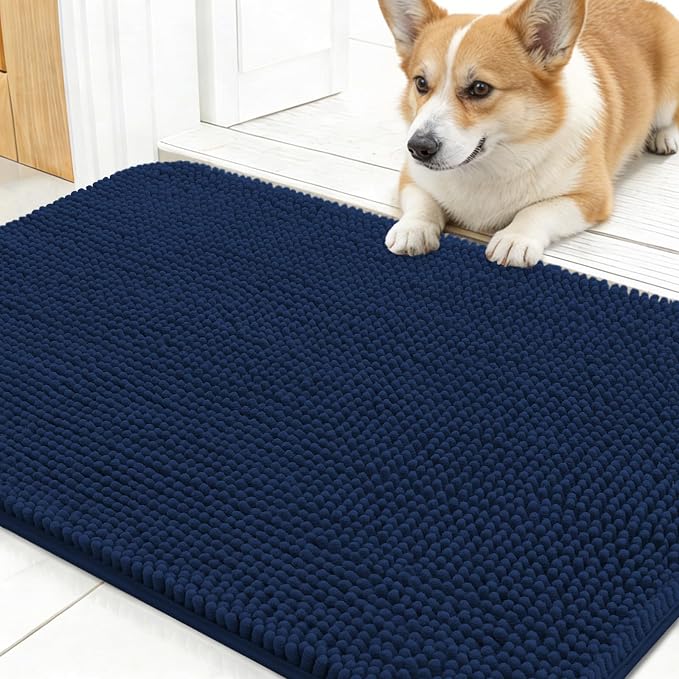 OLANLY Dog Door Mat for Muddy Paws 24x16, Absorbs Moisture and Dirt, Absorbent by OLANLY