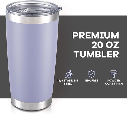 20 oz Tumbler with Lid Stainless Steel Insulated Tumblers Bulk Cups Mug | - Image 2