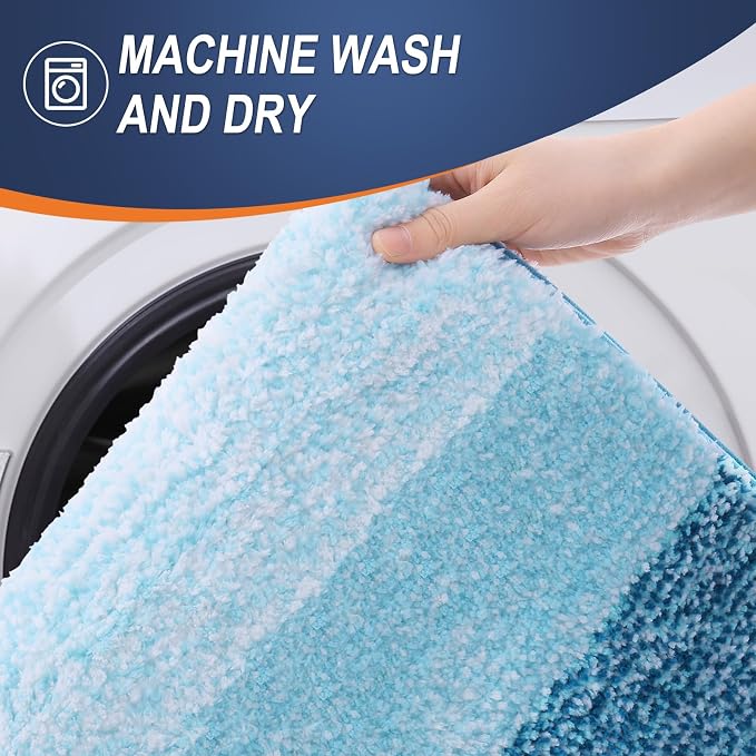 OLANLY Bathroom Rug Mat 36x24, Extra Soft and Absorbent Microfiber Bath Rugs - Image 5