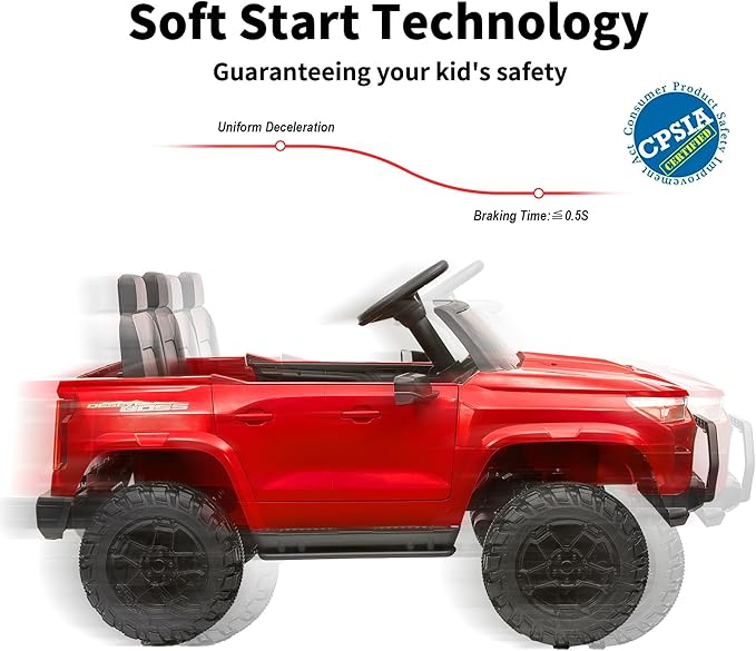 24V 10Ah Ride on Toy for Big Kids, 4WD 2 Seater Electric SUV Kids Car to Drive w/Remote Control, 4x200W Motors - Red