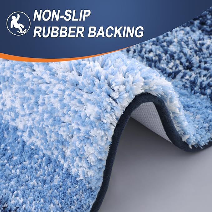 OLANLY Bathroom Rug Mat 36x24, Extra Soft and Absorbent Microfiber Bath Rugs - Image 4