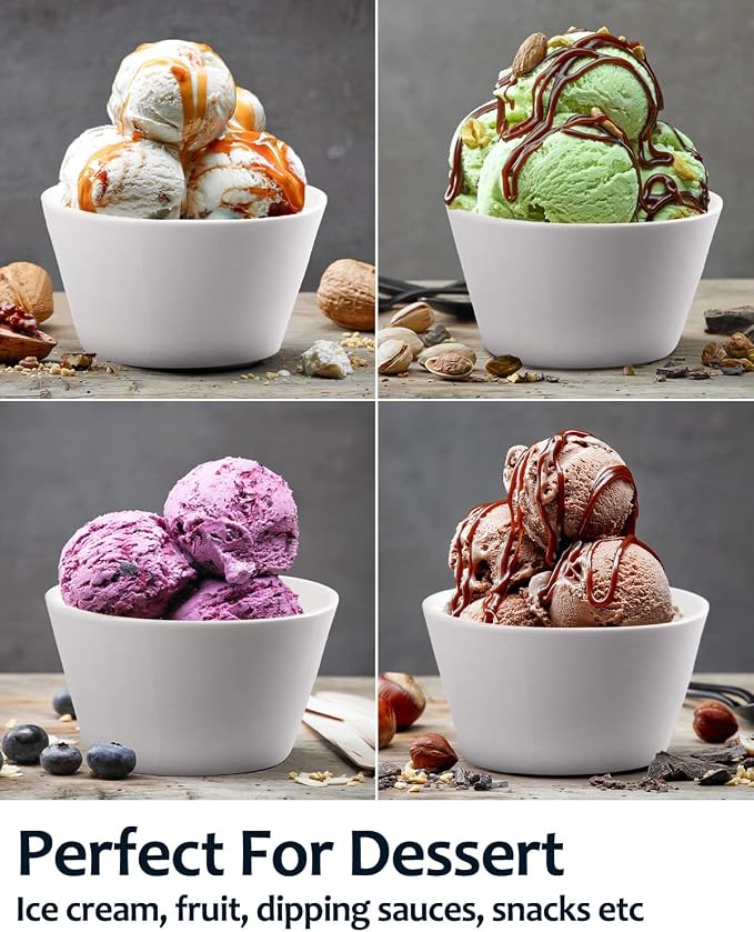 Taeochiy Porcelain Small Bowls, 8 Ounce Dessert Bowls, Ramekins Oven Safe - Image 5
