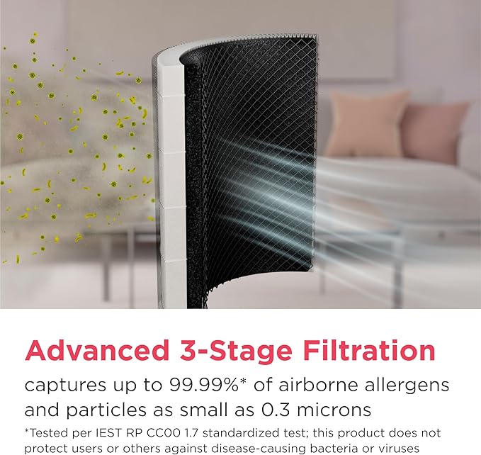 Frigidaire PureA300 XL HEPA Air Purifier with Wi-Fi for Large Rooms, Covers up to 1,685 Sq. Ft., 3-Stage Filtration, Energy Star Certification, Air Quality Monitoring, Smart Mode, Ultra Quiet, White