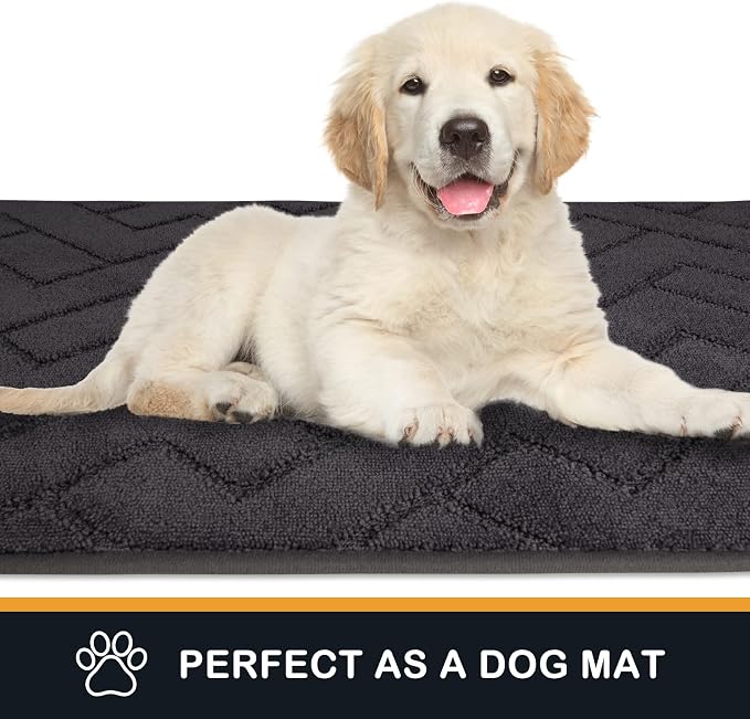 PURRUGS Dirt Trapping Door Mat 32" x 47", Non-Slip Machine Washable Entry Rug - Image 6