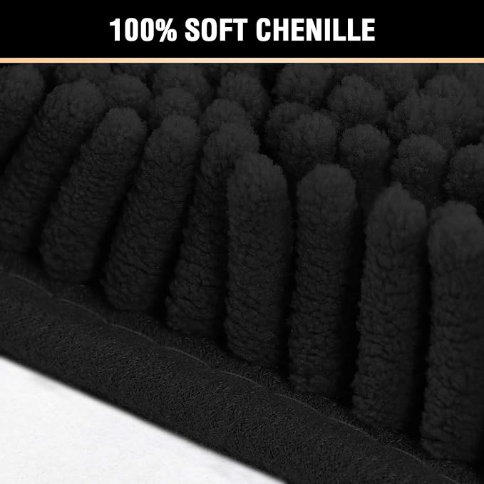 H.VERSAILTEX 20x32 Bath Mat Non-Slip Bathroom Rug Shag Shower Mat - Image 3
