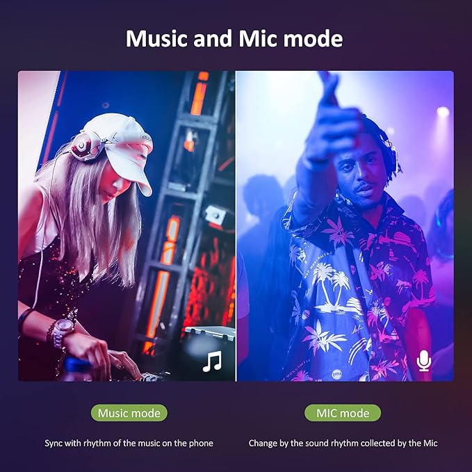 NOVOSTELLA 20ft RGB Smart LED Strip Lights Kit, Music Sync APP RGB Color Changing Flexible Dimmable 180 Units SMD 5050 LEDs Tape with 24 Key Remote, LED Ribbon for Home Lighting Kitchen Bar, 24V