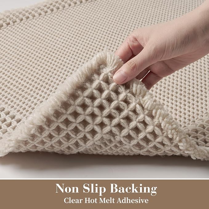 RESARE Waffle Bath Mat for Bathroom, Super Absorbent Bathroom Rugs Non Slip - Image 4