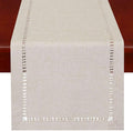 Grelucgo Handmade Hemstitched Polyester Rectangle Table Runners and Dresser by Grelucgo