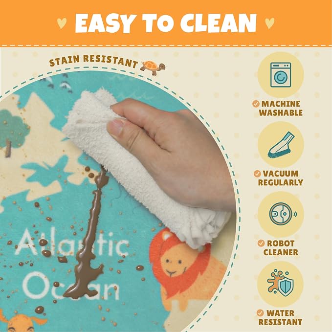 3x5 Play Mat for Kids Playroom - Image 4